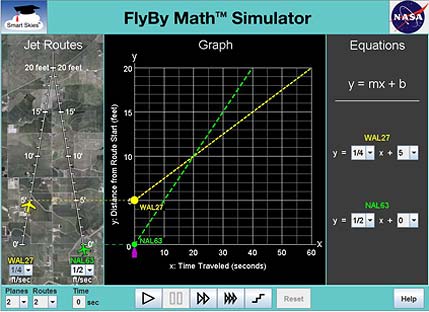Photo of FlyBy Math Simulator